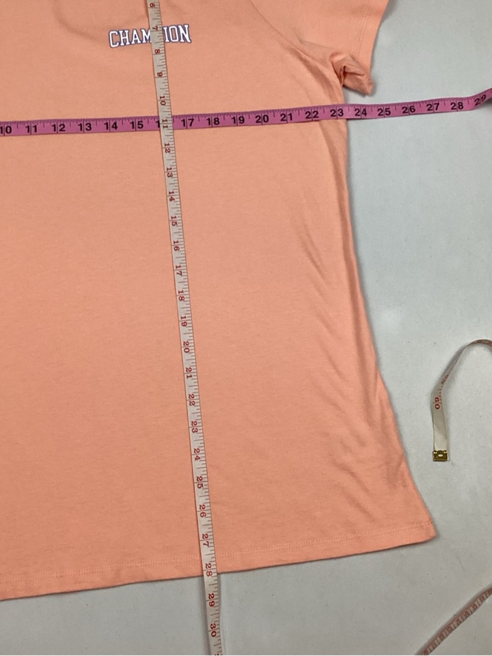 Champion Women’s XXL Short Sleeve Peach Color Tee T-Shirt NEW! Retail $25 - Picture 11 of 11